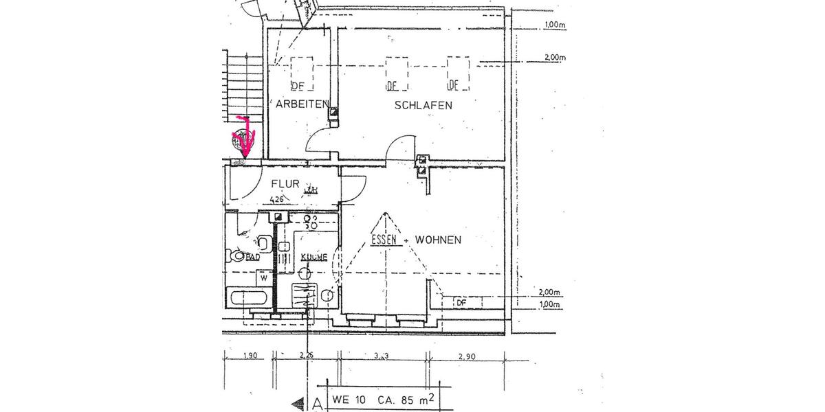 Dachgeschoßwohnung Döbeln - 3 Zimmer, 85 m&sup2;, 370&euro; | Angebot:24242559