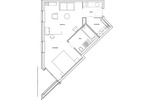 Frankfurt-Mitte - Schick möbliertes Single-Apartment mit Balkon zimmer