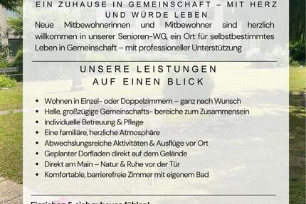 Senioren-Service-Wohnen mit Herz – Gemeinschaftliches Wohnen in Neustadt am Main 1 zimmer