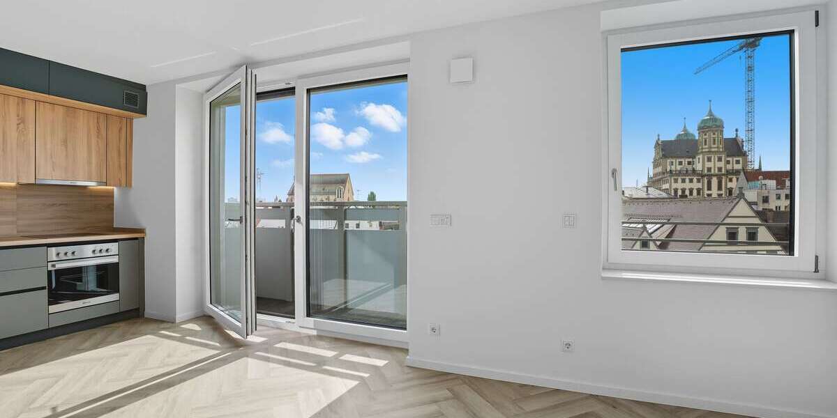 Wohnung zum Mieten in Augsburg 1.352 € 59.3 m² 2 zimmer