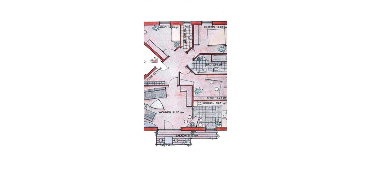 Etagenwohnung Wedemark - 4 Zimmer, 123 m&sup2;, 1.560&euro; | Angebot:26568253