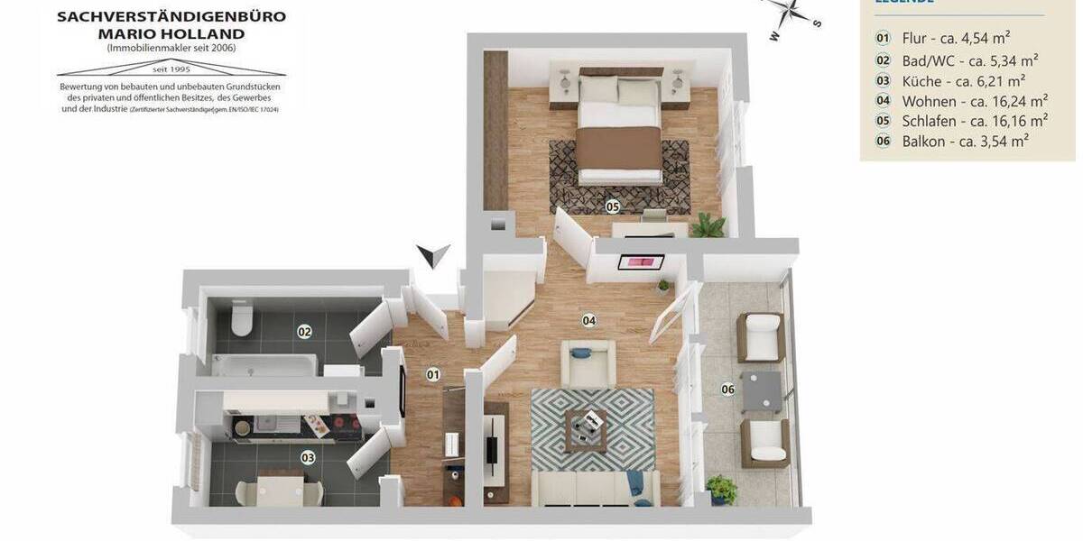 Etagenwohnung Strehla - 3 Zimmer, 72 m&sup2;, 471&euro; | Angebot:23399369