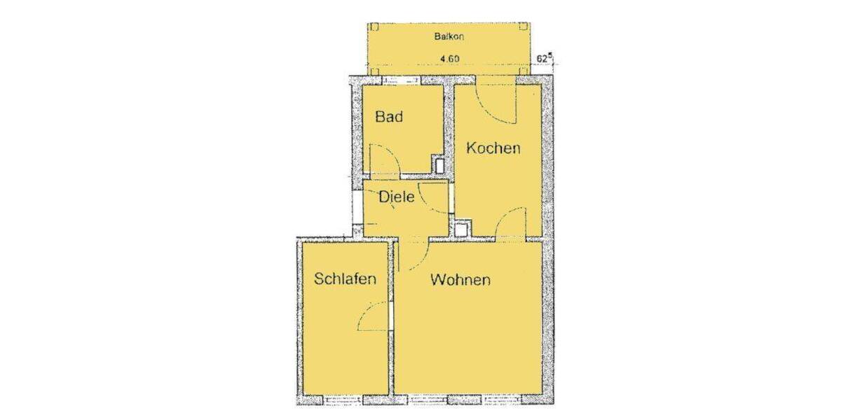 Etagenwohnung Leipzig Möckern - 2 Zimmer, 45 m&sup2;, 399&euro; | Angebot:26205473