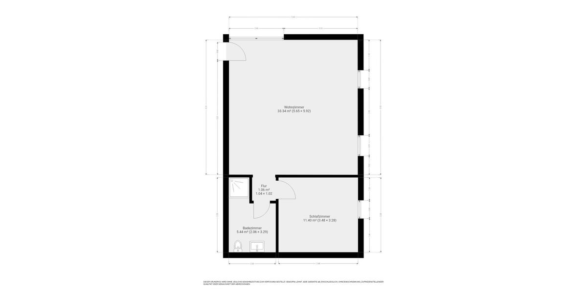 Etagenwohnung Schlieben - 2 Zimmer, 50 m&sup2;, 300&euro; | Angebot:25977865