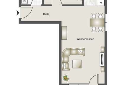 Wohnung Schöntal -Oberkessach Oberkessach - 2 Zimmer, 63 m&sup2;, 820&euro; | Angebot:27261634