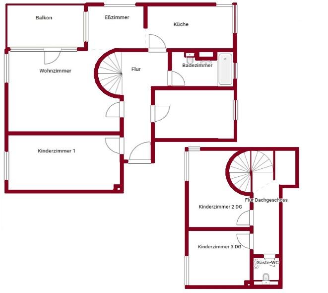 Etagenwohnung Stendal - 5 Zimmer, 105 m&sup2;, 633&euro; | Angebot:24711771