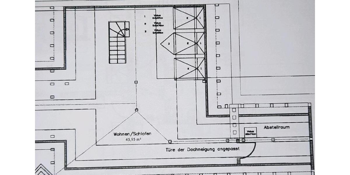 Dachgeschoßwohnung Schkopau - 1 Zimmer, 69 m&sup2;, 685&euro; | Angebot:24341278