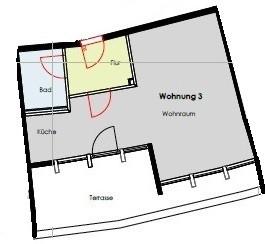 Dachgeschoßwohnung Hamburg Hamburg-Mitte - 1 Zimmer, 50 m&sup2;, 1.326&euro; | Angebot:25627388