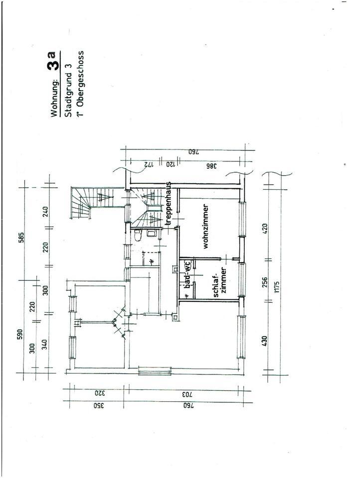 Nordhorn 2 Zimmer Whg 1OG 25m2 Einbaukuche KM400 nur anrufen