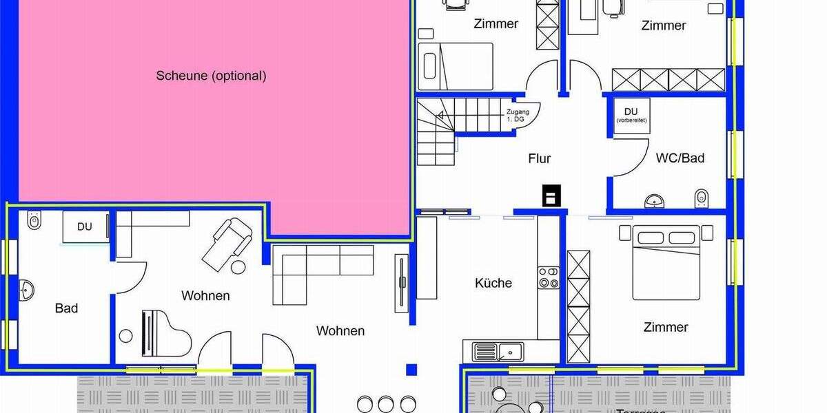 Bauernhaus, Landhaus Rottenburg am Neckar Wendelsheim - 4 Zimmer, 173 m&sup2;, 1.980&euro; | Angebot:25278455
