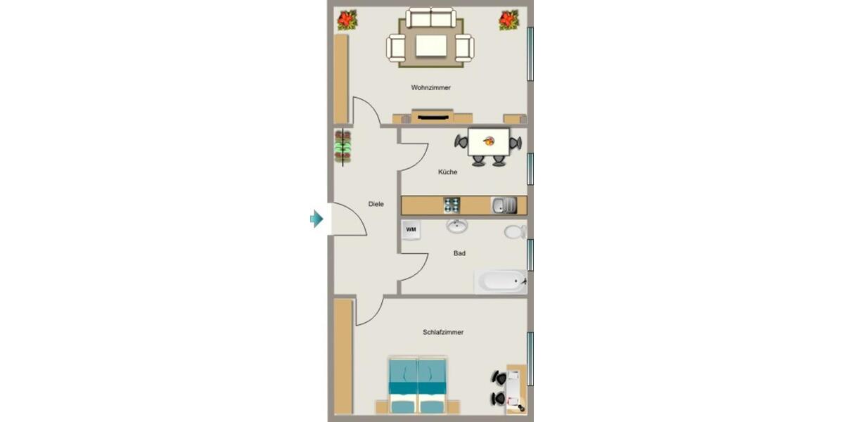 Etagenwohnung Lünen - 2.5 Zimmer, 53 m&sup2;, 444&euro; | Angebot:25165412