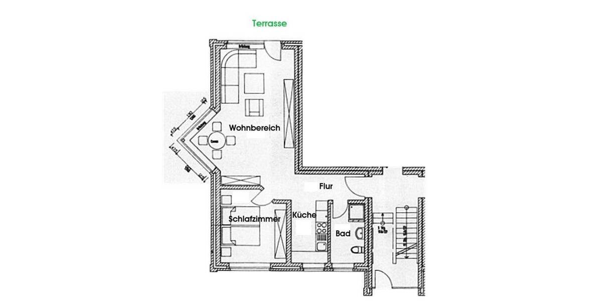 Etagenwohnung Jämlitz - Klein Düben Jämlitz - 2 Zimmer, 64 m&sup2;, 384&euro; | Angebot:26189315