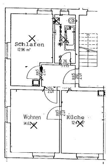 Erdgeschoßwohnung Limbach-Oberfrohna Oberfrohna - 2 Zimmer, 47 m&sup2;, 275&euro; | Angebot:25418310