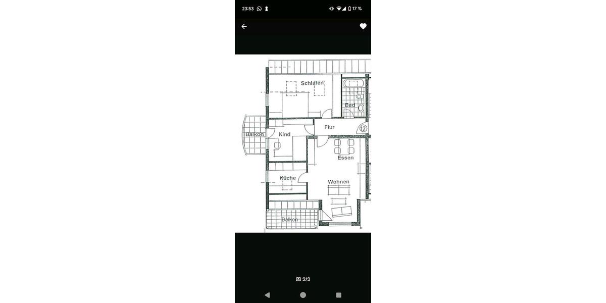 Dachgeschoßwohnung Klipphausen - 3 Zimmer, 77 m&sup2;, 897&euro; | Angebot:24748769