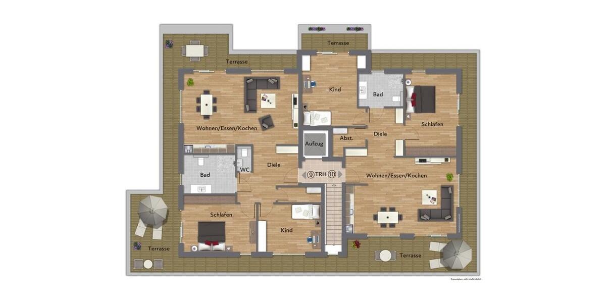 Etagenwohnung Betzdorf - 3 Zimmer, 121 m&sup2;, 1.270&euro; | Angebot:26528574