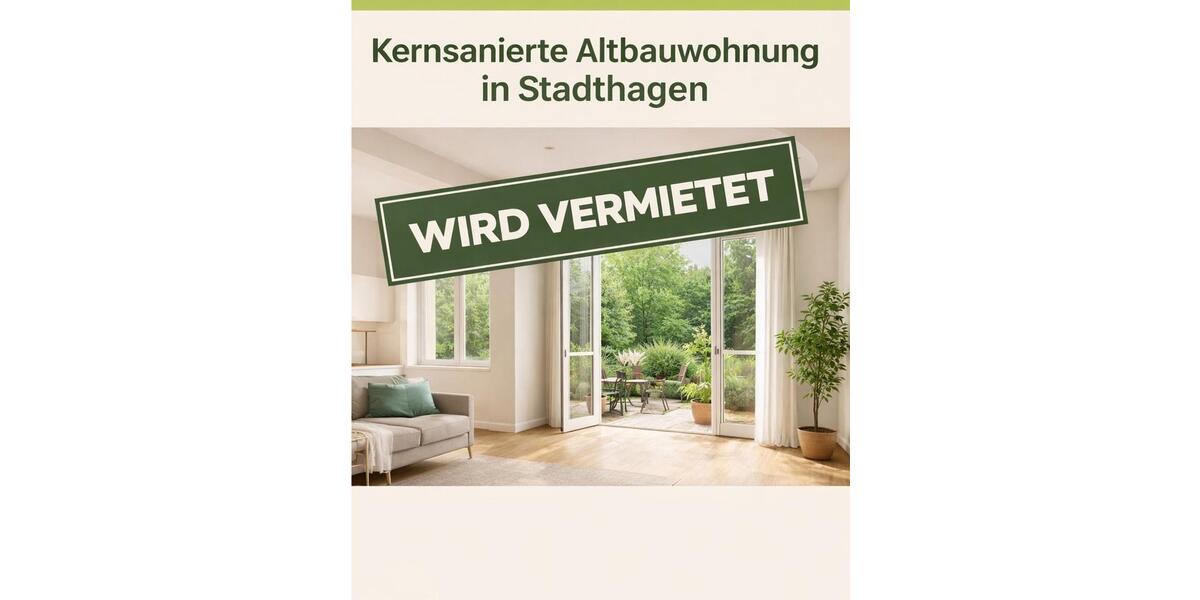 Kernsanierte Wohnung in Stadthagen zu vermieten EG4 Zi2 BadKÜ 4 zimmer