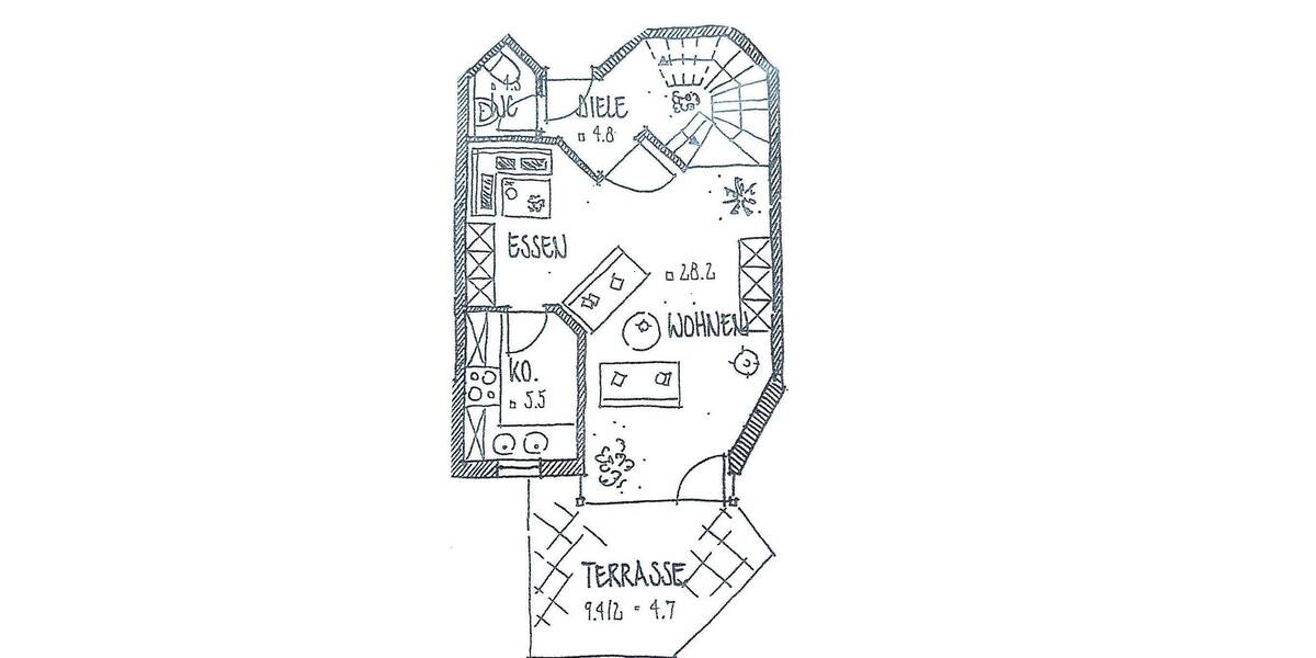 Etagenwohnung Altusried Weihalden - 3 Zimmer, 80 m&sup2;, 1.050&euro; | Angebot:26798847