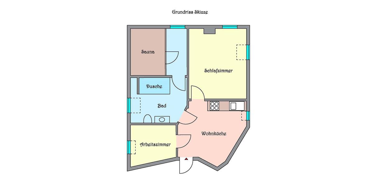 Dachgeschoßwohnung Sottrum - 3.5 Zimmer, 60 m&sup2;, 700&euro; | Angebot:26675277