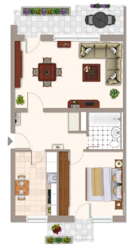 Modern sanierte 2-Zimmer-Wohnung mit zwei Balkonen – Bezug ab 092025