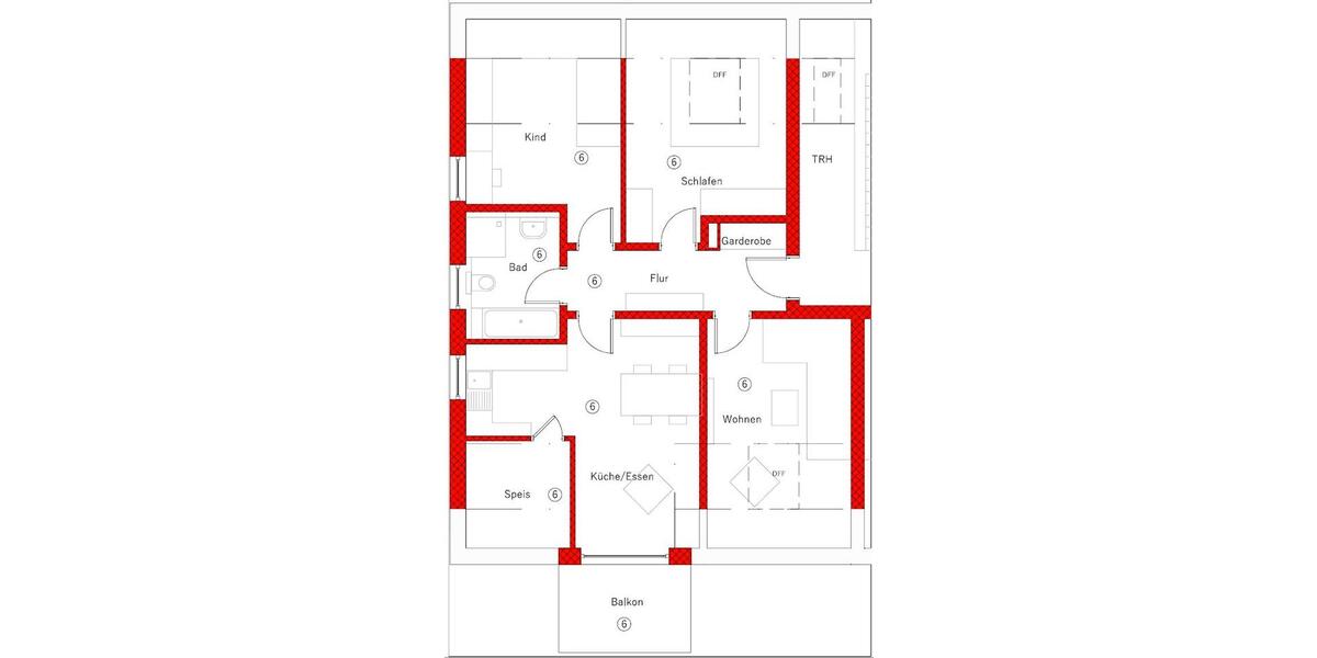 Dachgeschoßwohnung Brennberg - 3 Zimmer, 76 m&sup2;, 724&euro; | Angebot:26594087