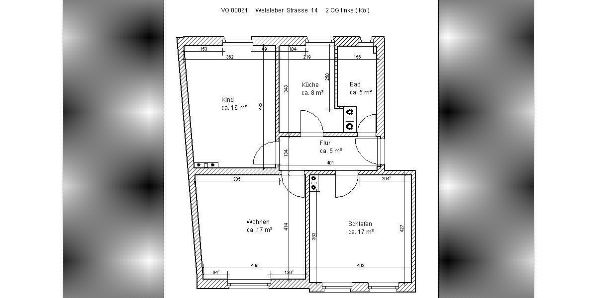 Etagenwohnung Schönebeck (Elbe) - 3 Zimmer, 68 m&sup2;, 402&euro; | Angebot:26230634