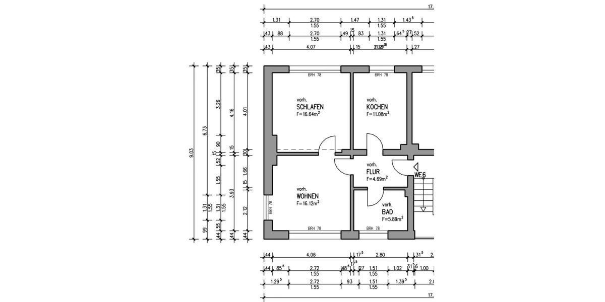 Etagenwohnung Solingen - 2 Zimmer, 55 m&sup2;, 710&euro; | Angebot:26586346