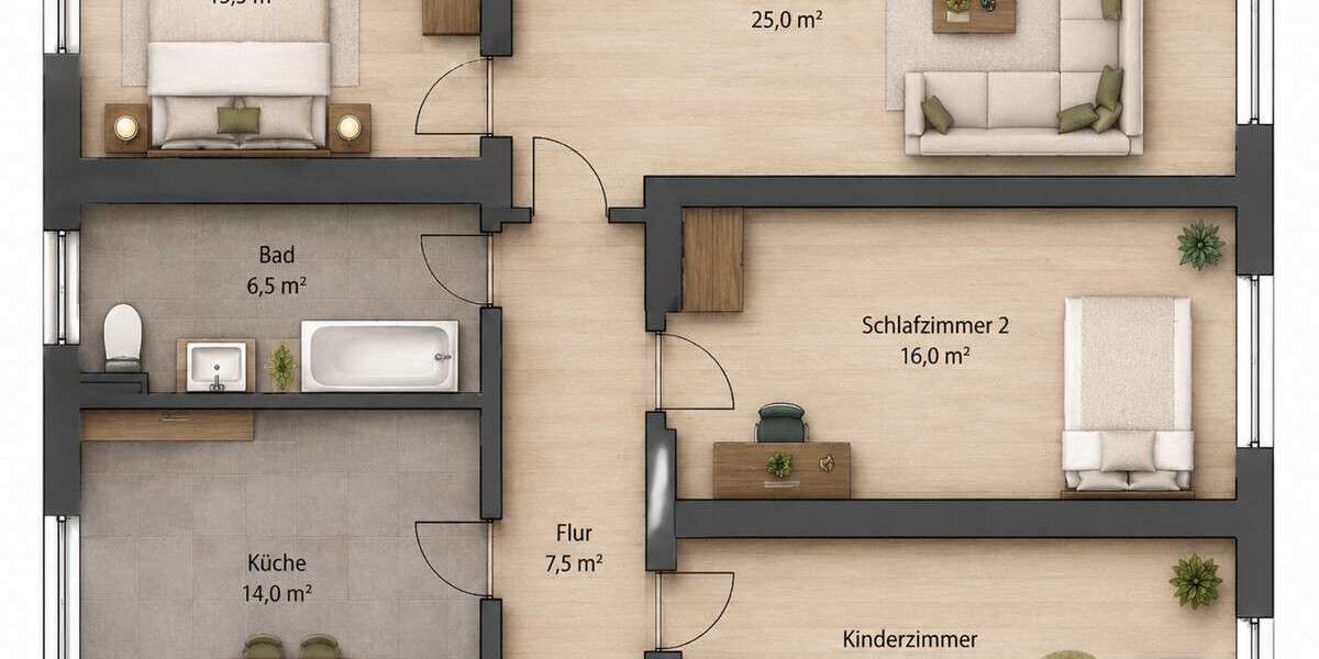 Etagenwohnung Aschersleben - 3 Zimmer, 70 m&sup2;, 496&euro; | Angebot:27103171