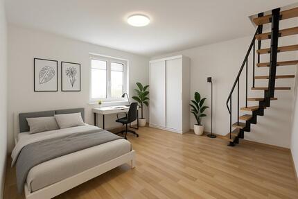 1,5-Zimmer Apartment vollmöbliert, eigenes Bad & Küche & Internet 1 zimmer