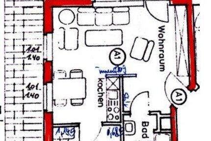 Wohnung Bad Rothenfelde - 2 Zimmer, 49 m&sup2;, 500&euro; | Angebot:26012828