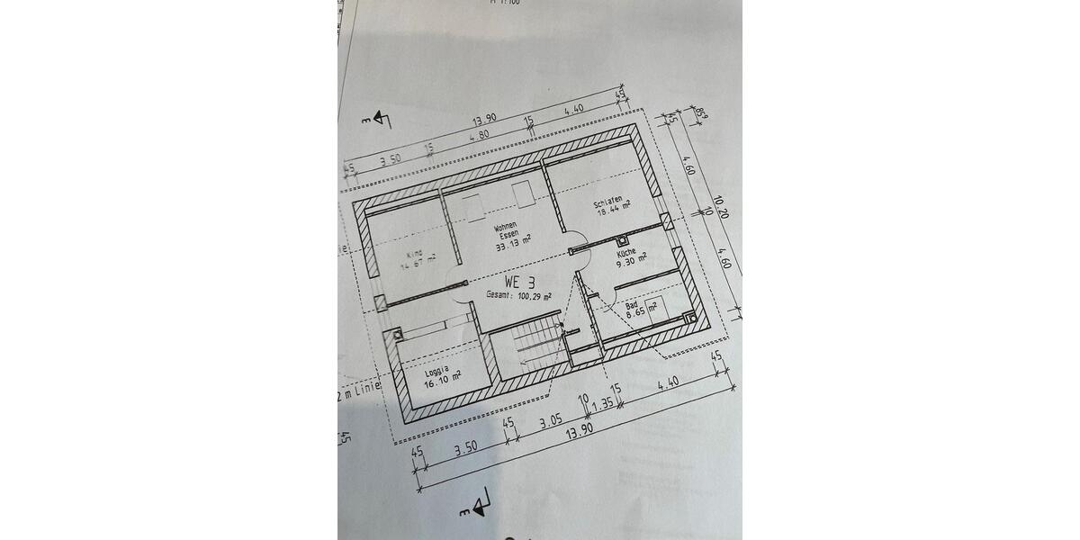 Dachgeschoßwohnung Maßbach - 3 Zimmer, 100 m&sup2;, 900&euro; | Angebot:26383213