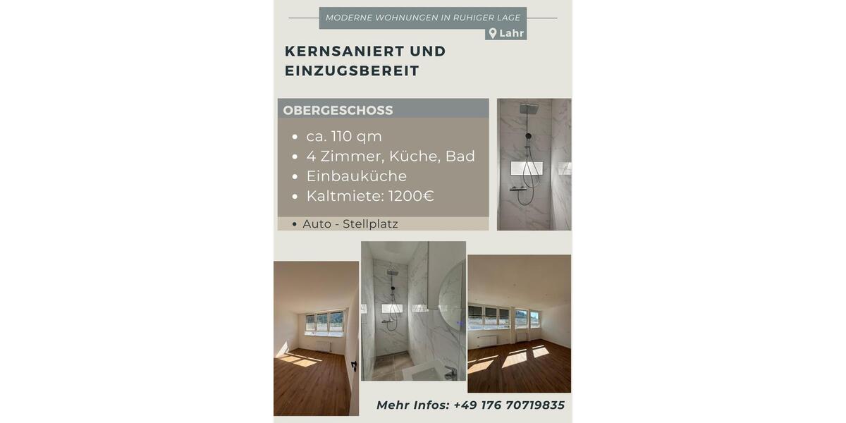 Moderne 4-Zimmer-Wohnung – bezugsbereit 4 zimmer