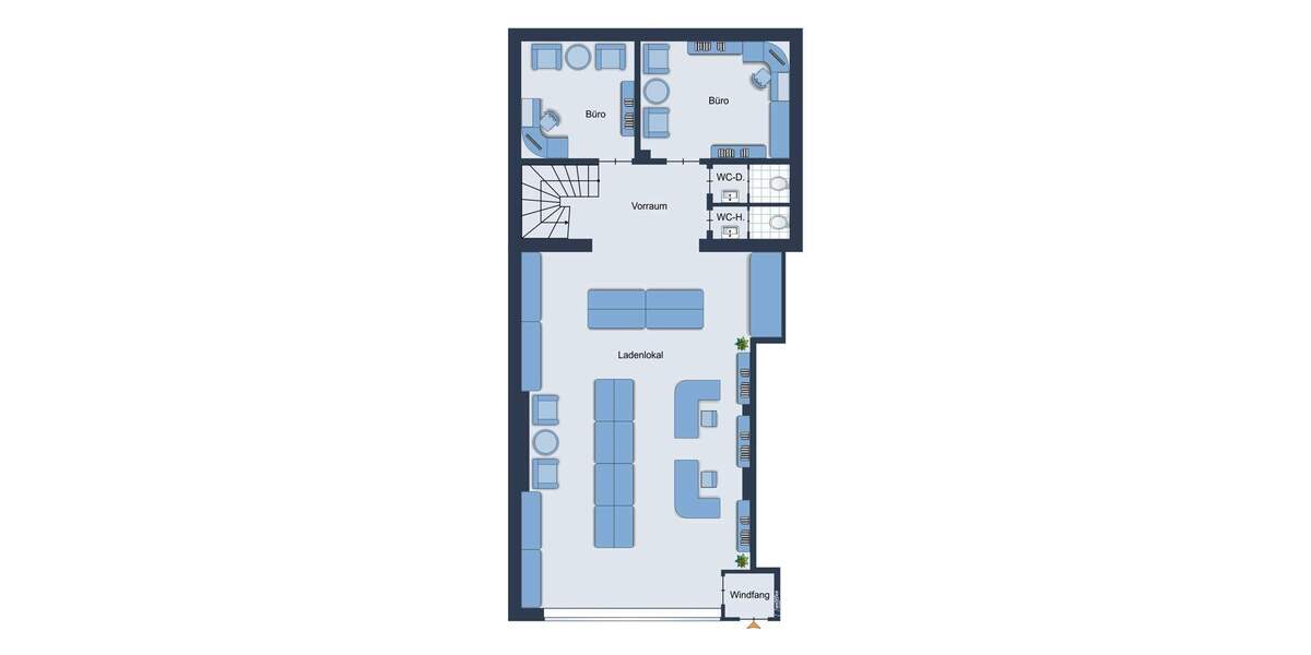 Gewerbeobjekt Mönchengladbach / Odenkirchen-Mitte Odenkirchen - 4 Zimmer, 109 m&sup2;, 1.100&euro; | Angebot:25896210