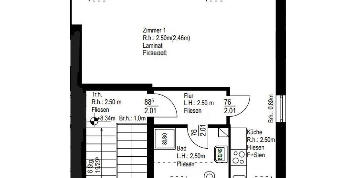 Dachgeschoßwohnung Rosenow - 1 Zimmer, 45 m&sup2;, 250&euro; | Angebot:26272861