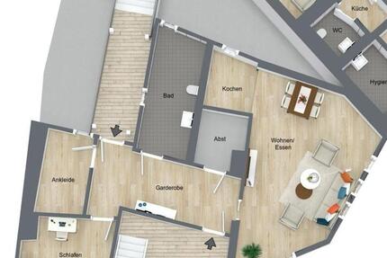 3 Zimmer 84m² in Effizienzhaus Bad Langensalza EBK, Balkon 3 zimmer