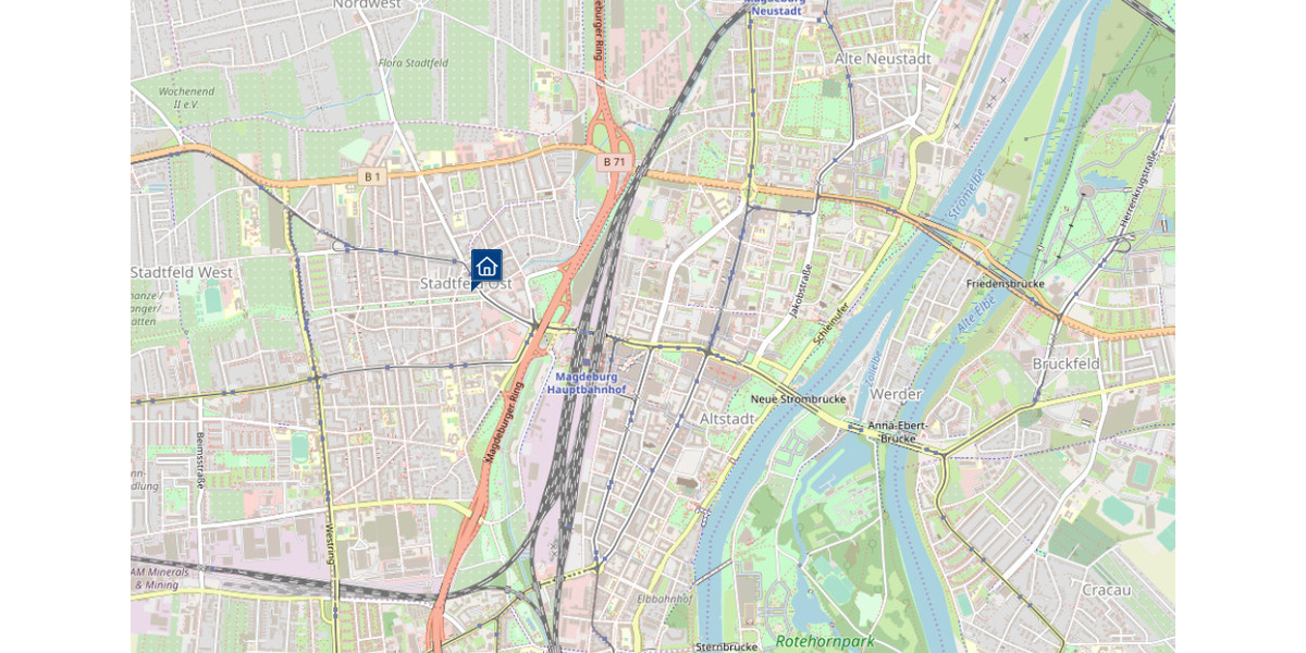 Dachgeschoßwohnung Magdeburg Nordwest - 3 Zimmer, 107 m&sup2;, 965&euro; | Angebot:25751586