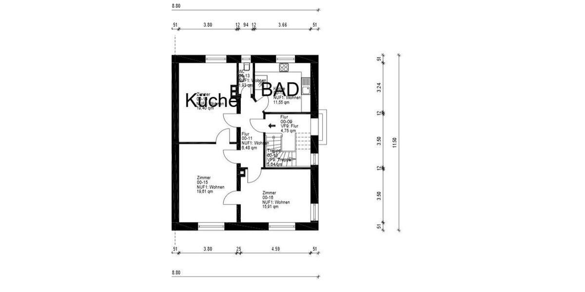Erdgeschoßwohnung Singen (Hohentwiel) - 2.5 Zimmer, 76 m&sup2;, 1.150&euro; | Angebot:26529028