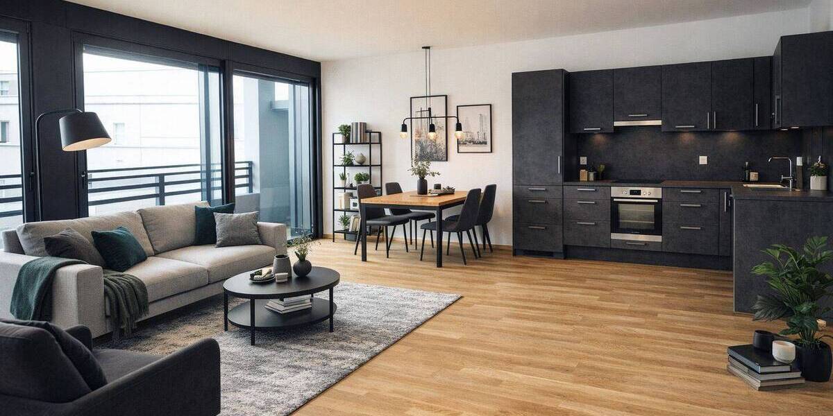 Etagenwohnung Frankfurt am Main Schwanheim - 3 Zimmer, 97 m&sup2;, 1.730&euro; | Angebot:26730736