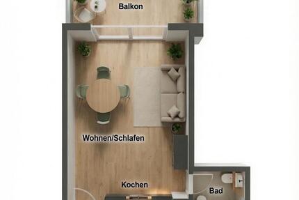 Wohnung Waldsassen - 1 Zimmer, 39 m&sup2;, 440&euro; | Angebot:27601927