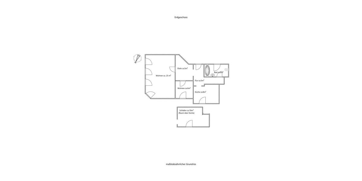 Erdgeschoßwohnung Halle (Saale) Frohe Zukunft - 2 Zimmer, 69 m&sup2;, 525&euro; | Angebot:26675301