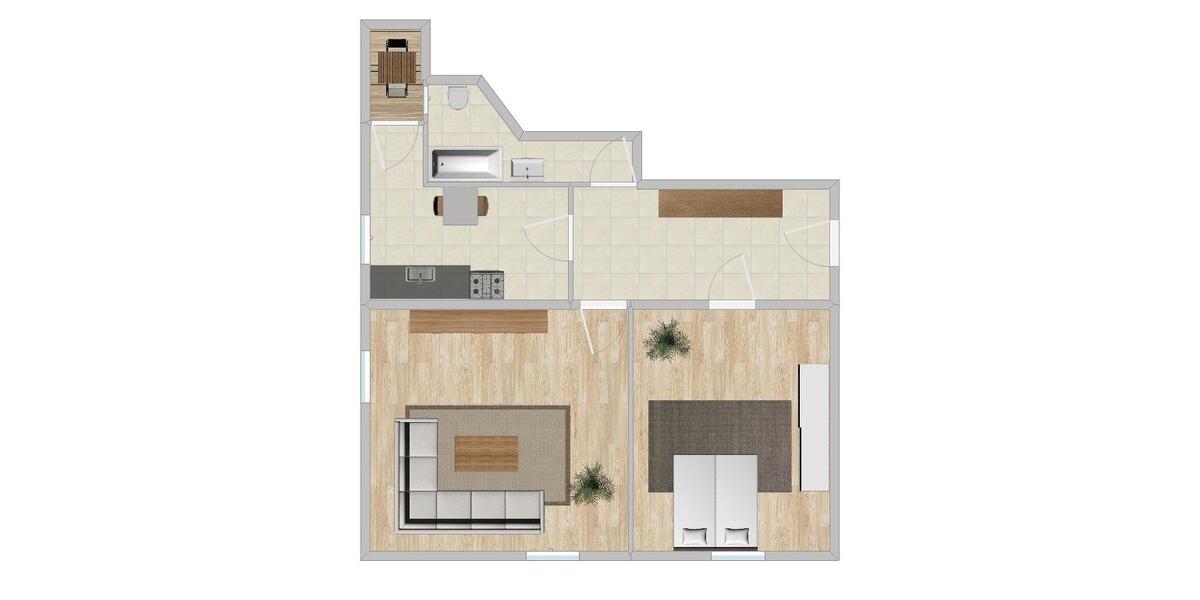 Etagenwohnung Leuna - 2 Zimmer, 72 m&sup2;, 500&euro; | Angebot:26477929