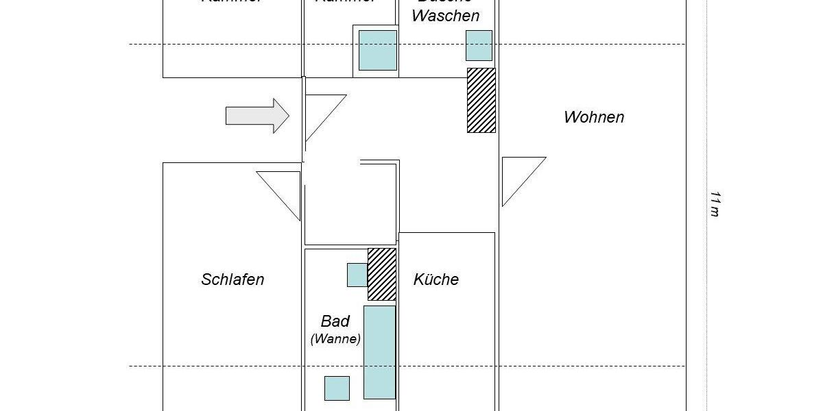 Dachgeschoßwohnung Essen Huttrop - 3 Zimmer, 88 m&sup2;, 660&euro; | Angebot:26662663
