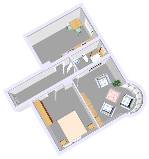 Etagenwohnung Kiel Neumühlen-Dietrichsdorf - 2 Zimmer, 43 m&sup2;, 440&euro; | Angebot:26657499