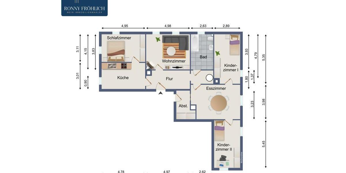 XL 5-Raum-Wohnung in Lauter-Bernsbach mit Einbauküche und viel Platz zu Mieten 5 zimmer
