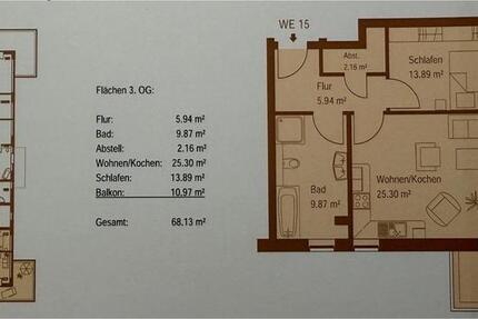 Attraktive 2-Zimmer-Wohnung mit großem Balkon EBK und Elbblick zimmer