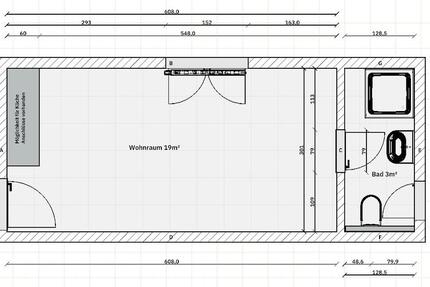 Wohnung Nettetal - 1 Zimmer, 22 m&sup2;, 187&euro; | Angebot:26688523