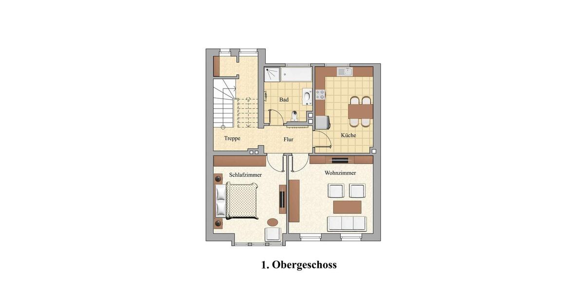 Erdgeschoßwohnung Mühlhausen (Thüringen) - 2 Zimmer, 58 m&sup2;, 380&euro; | Angebot:26031784