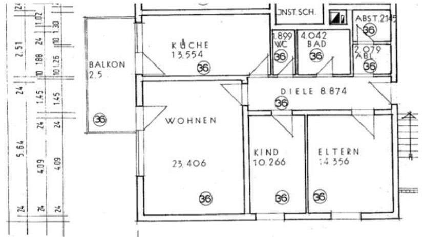 Etagenwohnung Weiterstadt - 3 Zimmer, 84 m&sup2;, 1.200&euro; | Angebot:26042479