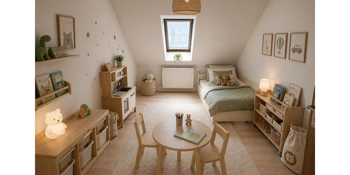 Dachgeschoßwohnung Lichtenstein (Sachsen) - 5 Zimmer, 90 m&sup2;, 630&euro; | Angebot:26563604
