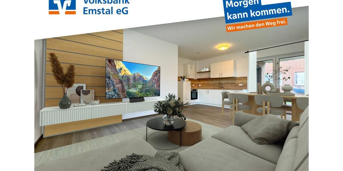 Darf es ruhig NEU sein? 3-ZKB-Erdgeschosswohnung mit Terrasse und Gartenanteil in Lathen zu mieten! 3 zimmer