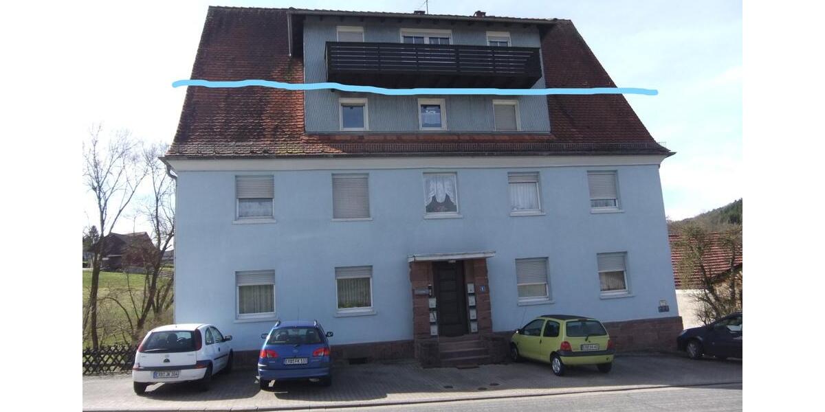 Dachgeschoßwohnung Oberzent - 3.5 Zimmer, 100 m&sup2;, 780&euro; | Angebot:24466563